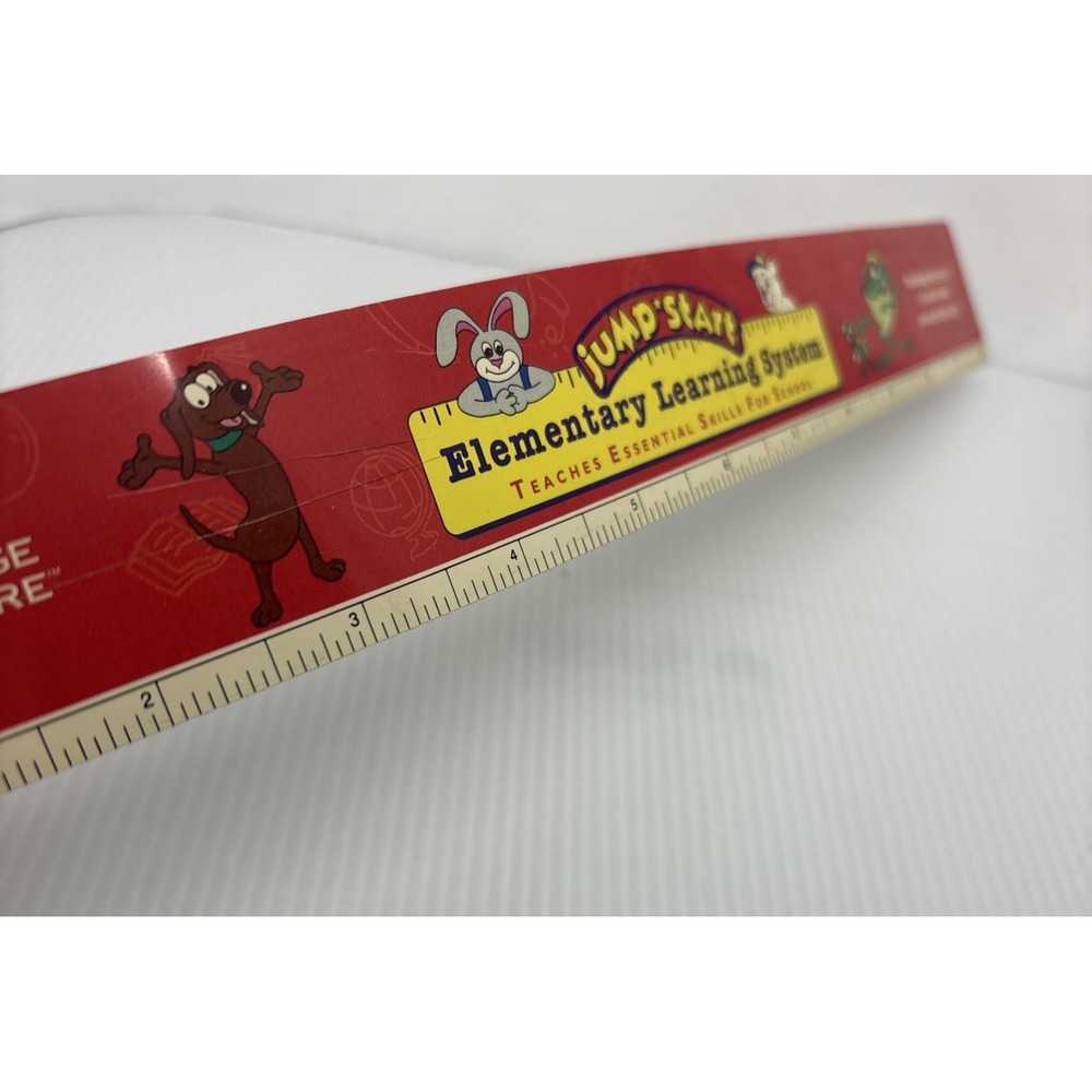 Rare Jump Start Knowledge Adventure Ruler Plastic‎ Some Scratches 12" - Picture 8 of 10